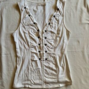 Anthropologie Pilcro white tank top size medium